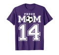 Number 14 Custom Proud Soccer T-Shirt - Fun Novelty Design for Adults - T-Shirt, Sweatshirt, Hoodie