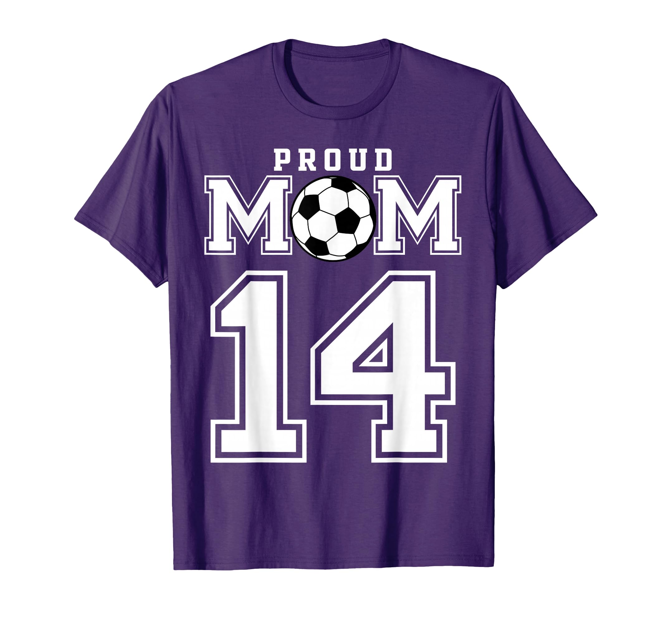 Number 14 Custom Proud Soccer T-Shirt - Fun Novelty Design for Adults - T-Shirt, Sweatshirt, Hoodie