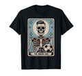 Funny Skeleton Soccer Dad Tarot Card T-Shirt - Minimalist Print for Adults - T-Shirt, Sweatshirt, Hoodie