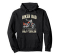 Father Rider Biker Dad Fathers Day Hoodie - Fun Novelty Design Men Women - T-Shirt, Sweatshirt, Hoodie