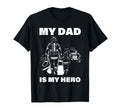 Firefighter Dad My Dad Is My Hero T-Shirt - Minimalist Print for Adults - T-Shirt, Sweatshirt, Hoodie