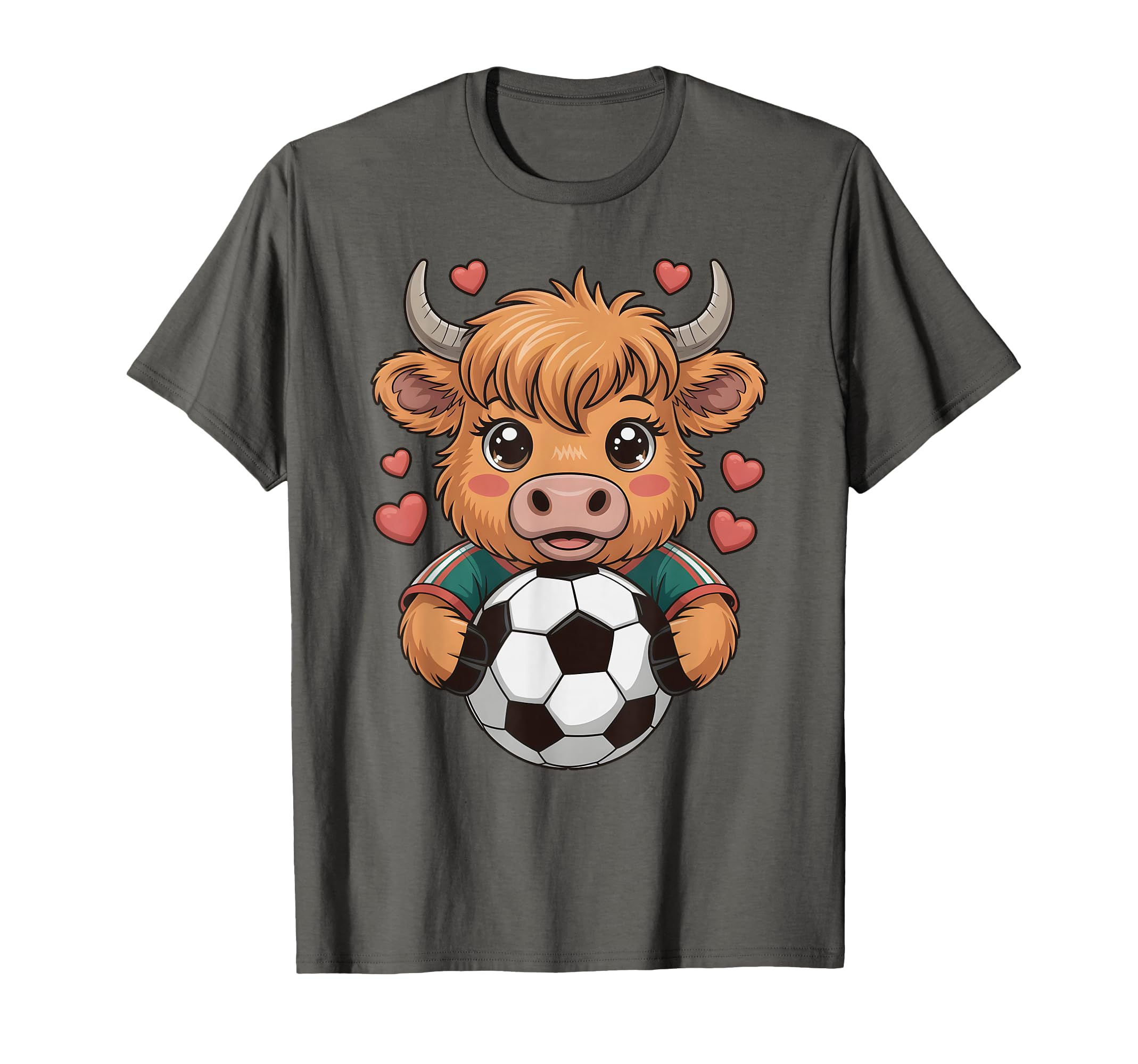Kawaii Soccer Cow Just Who Loves T-Shirt - Aesthetic Graphic Men Women - T-Shirt, Sweatshirt, Hoodie