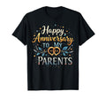 Mom And Dad Happy Anniversary To My T-Shirt - Trendy Graphic for Adults - T-Shirt, Sweatshirt, Hoodie