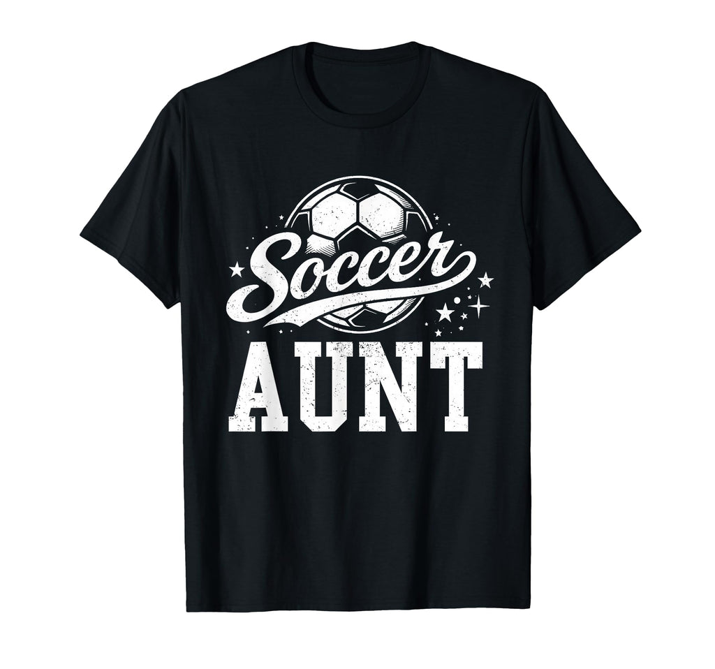 Soccer Aunt Family Matching Soccer T-Shirt - Minimalist Print Men Women - T-Shirt, Sweatshirt, Hoodie