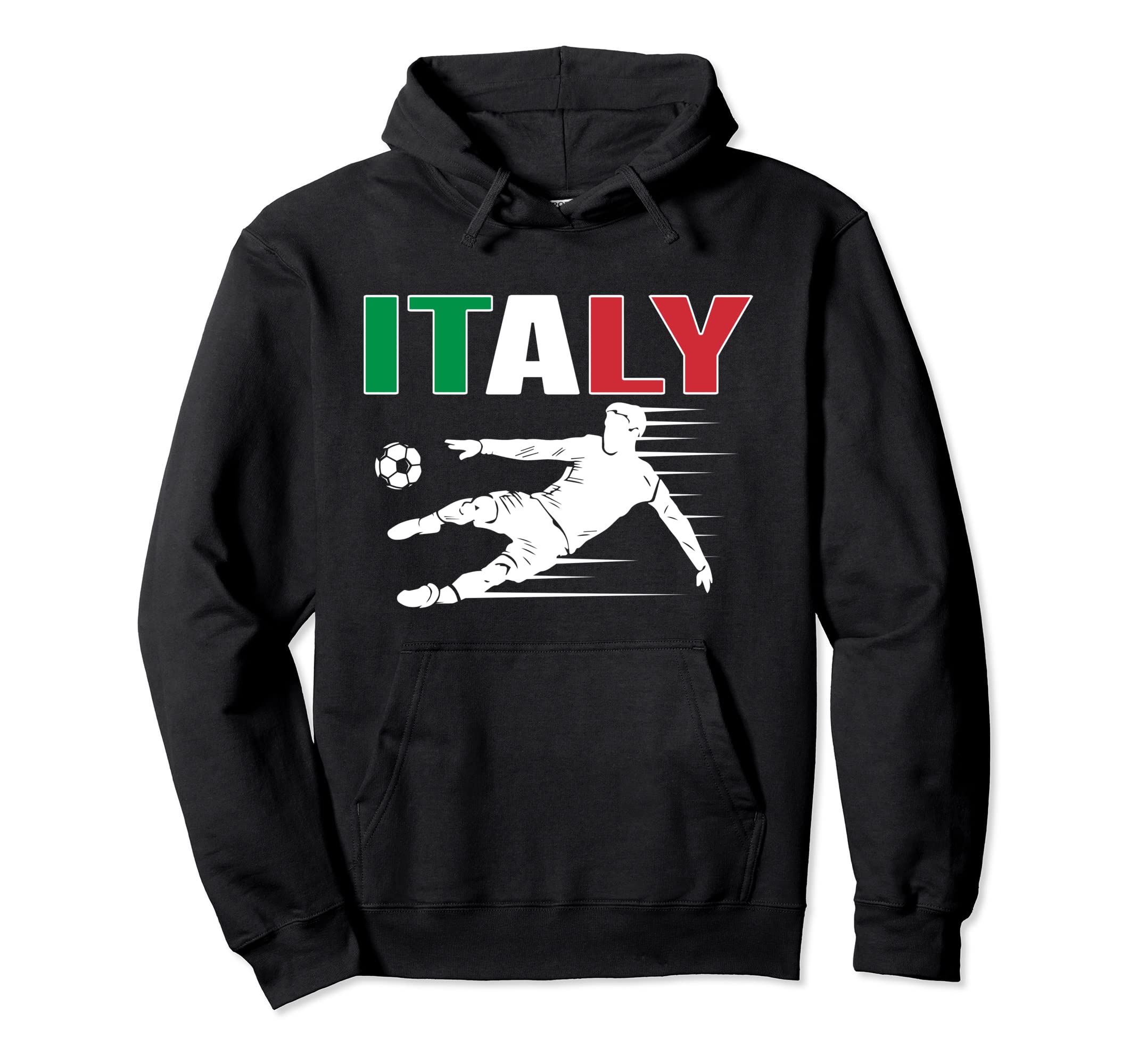 Italy Soccer Fans Jersey Proud Italian Hoodie - Graphic Print for Adults - T-Shirt, Sweatshirt, Hoodie