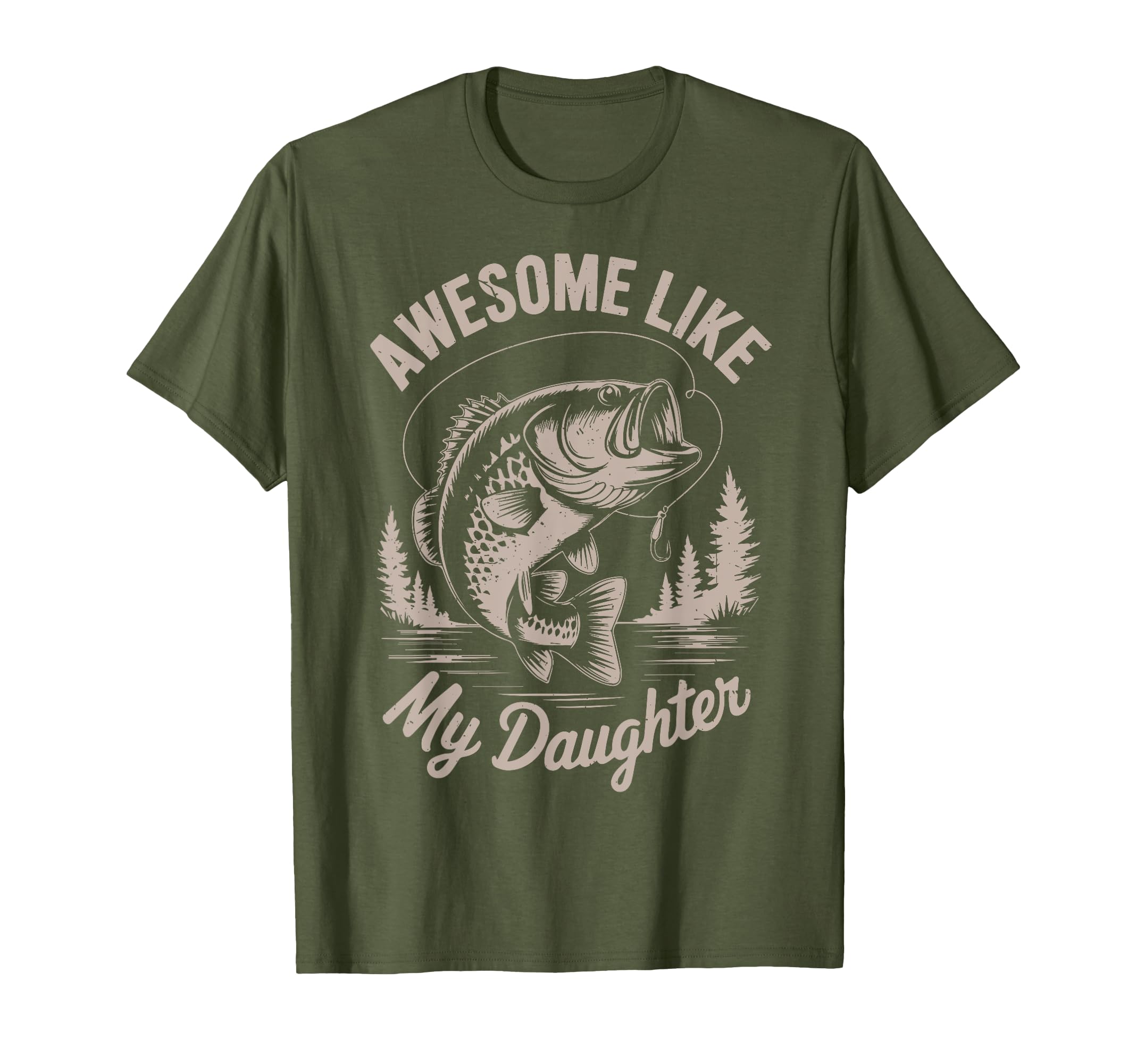 Awesome Like Daughter Funny Step Dad T-Shirt - Unique Graphic Men Women - T-Shirt, Sweatshirt, Hoodie