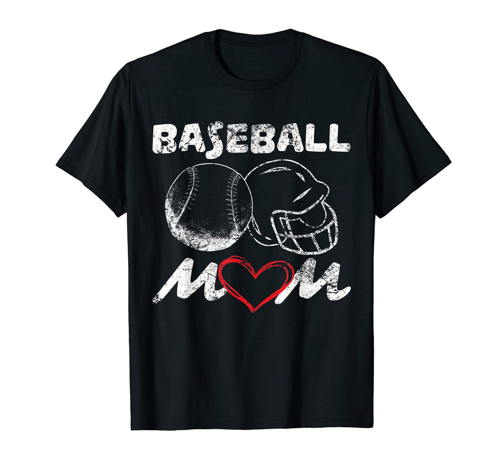 Baseball Mom Heart Mommy Softball T-Shirt - Trendy Graphic for Adults - T-Shirt, Sweatshirt, Hoodie