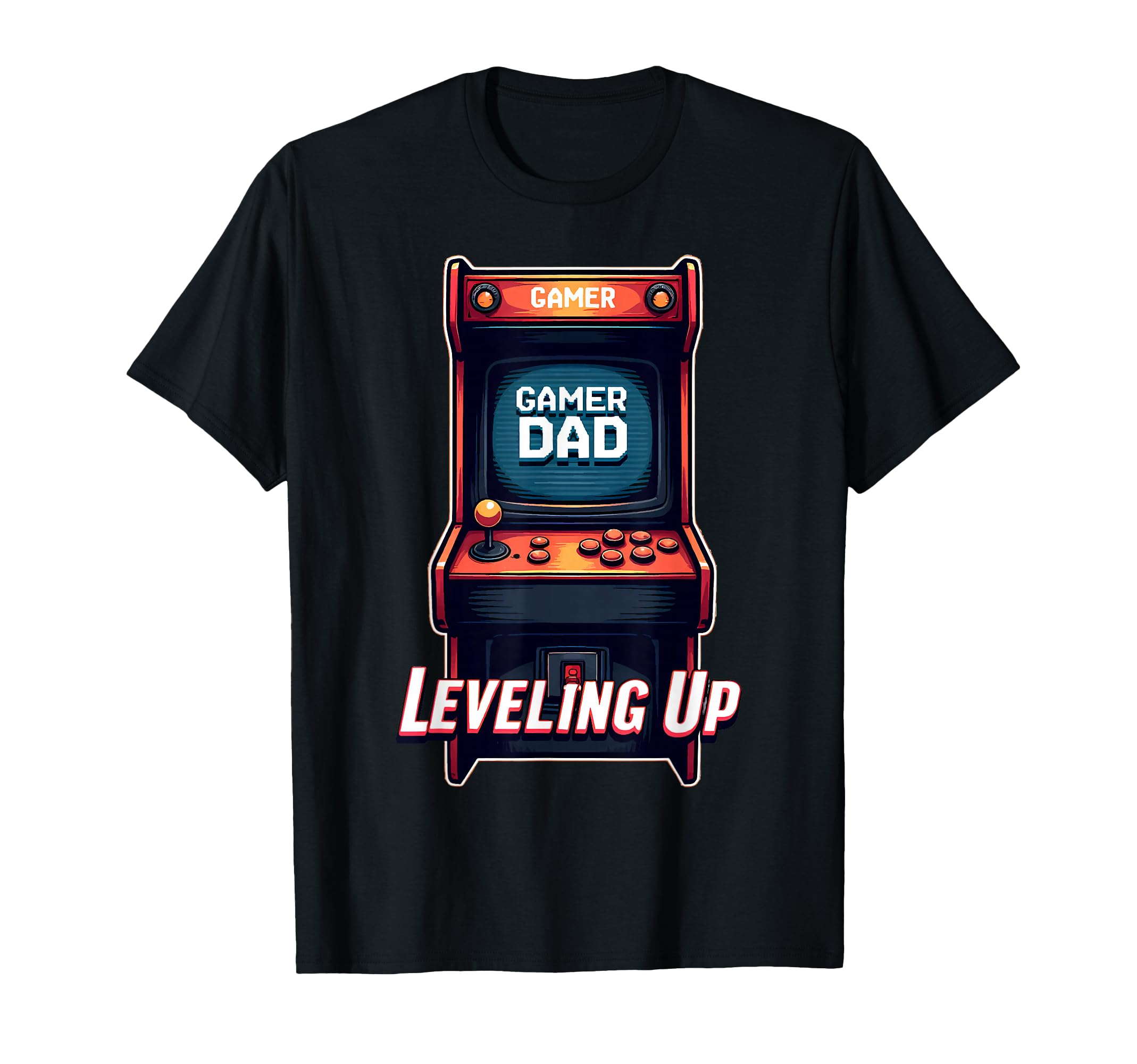 Fathers Day Gift Gamer Dad Leveling Up T-Shirt - Custom Art Print Men Women - T-Shirt, Sweatshirt, Hoodie