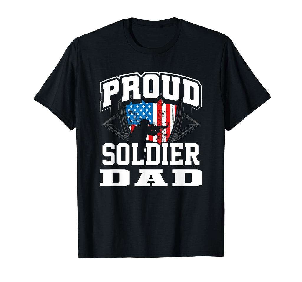 Us Flag My Dad My Soldier Hero Gift T-Shirt - Novelty Apparel Men Women - T-Shirt, Sweatshirt, Hoodie