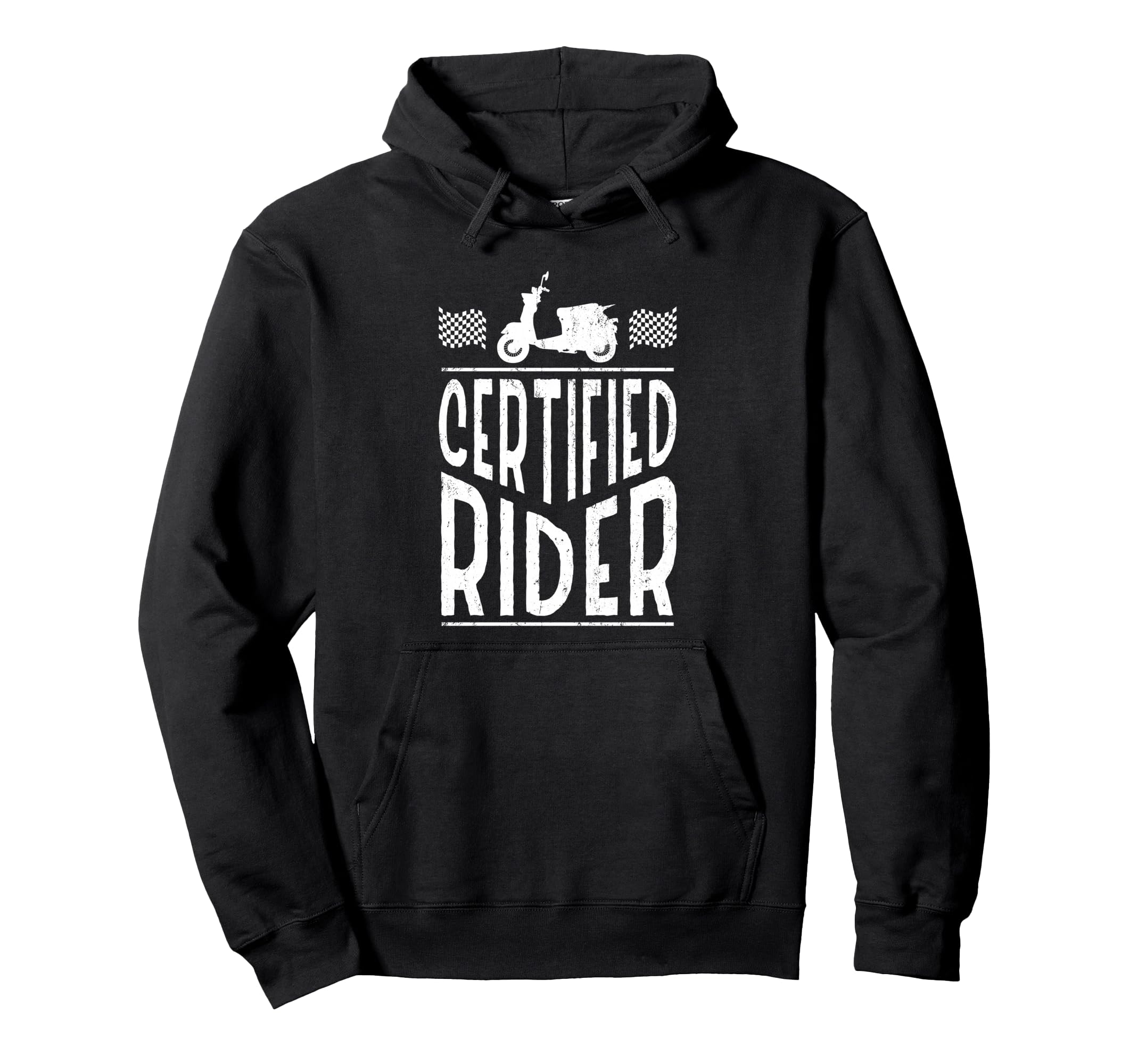Certified Rider Motorcycle Driver Hoodie - Aesthetic Graphic Men Women - T-Shirt, Sweatshirt, Hoodie