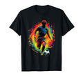Electric Soccer Player Futbol Fan T-Shirt - Novelty Apparel Men Women - T-Shirt, Sweatshirt, Hoodie
