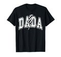 Dada Lightning Checkered Fathers Day Dad T-Shirt - Graphic Print Unisex - T-Shirt, Sweatshirt, Hoodie