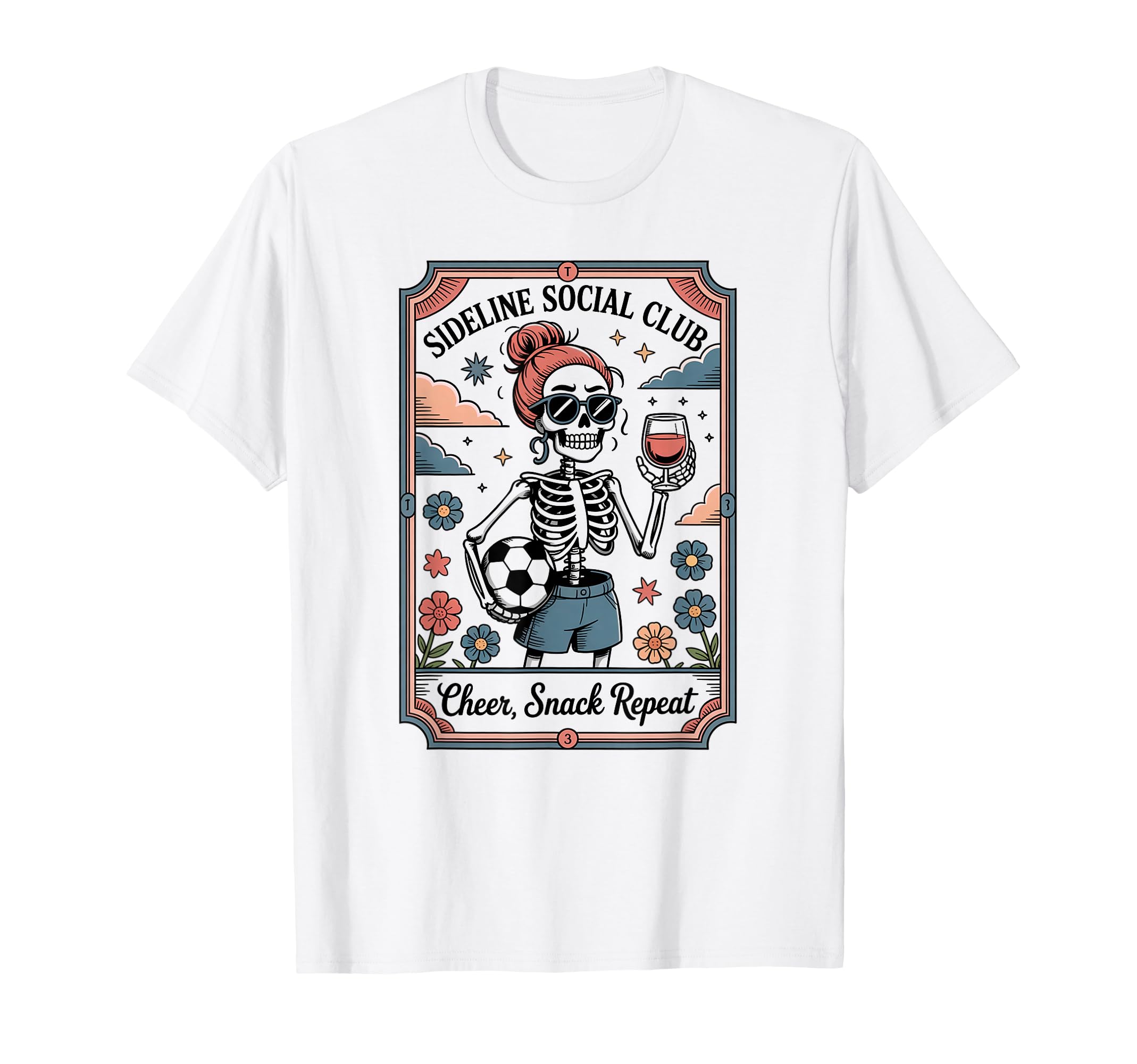 Sideline Social Club Skeleton T-Shirt - Casual Everyday Wear Men Women - T-Shirt, Sweatshirt, Hoodie