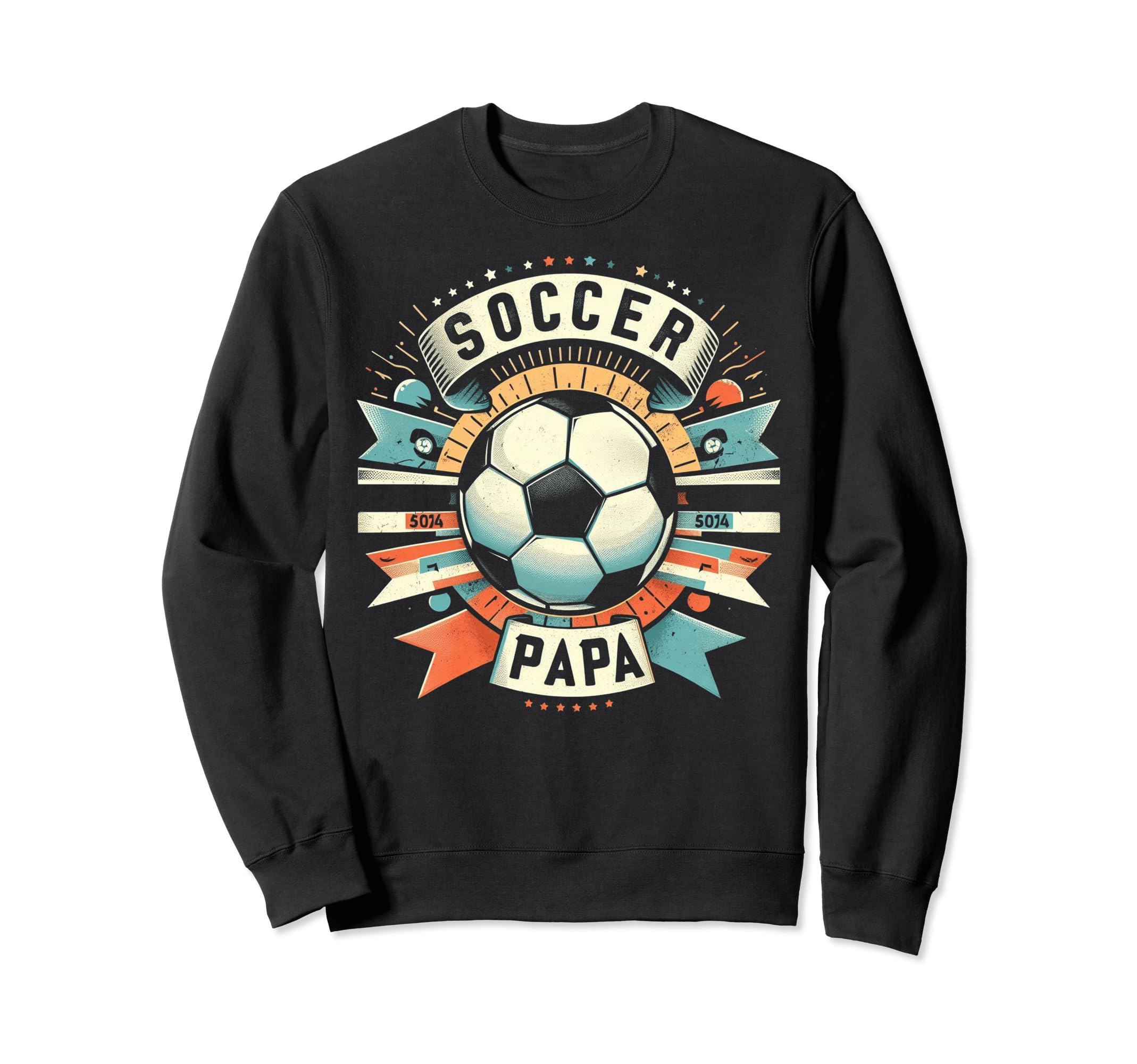 Soccer Papa Family Matching Dad Sweatshirt - Minimalist Print Unisex - T-Shirt, Sweatshirt, Hoodie