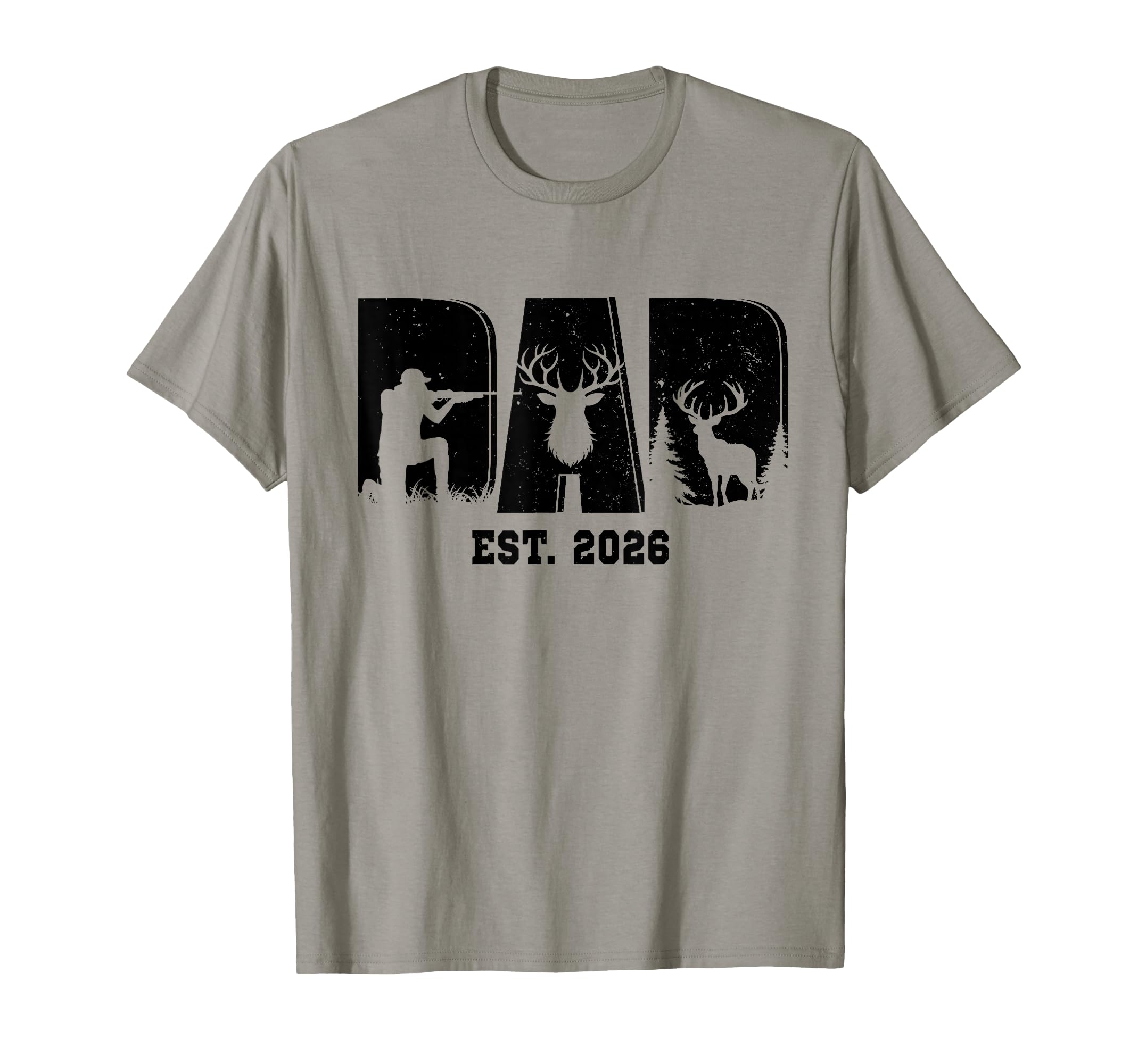 Dad Est 2026 Hunter Dad Hunting Deer T-Shirt - Custom Art Print Men Women - T-Shirt, Sweatshirt, Hoodie