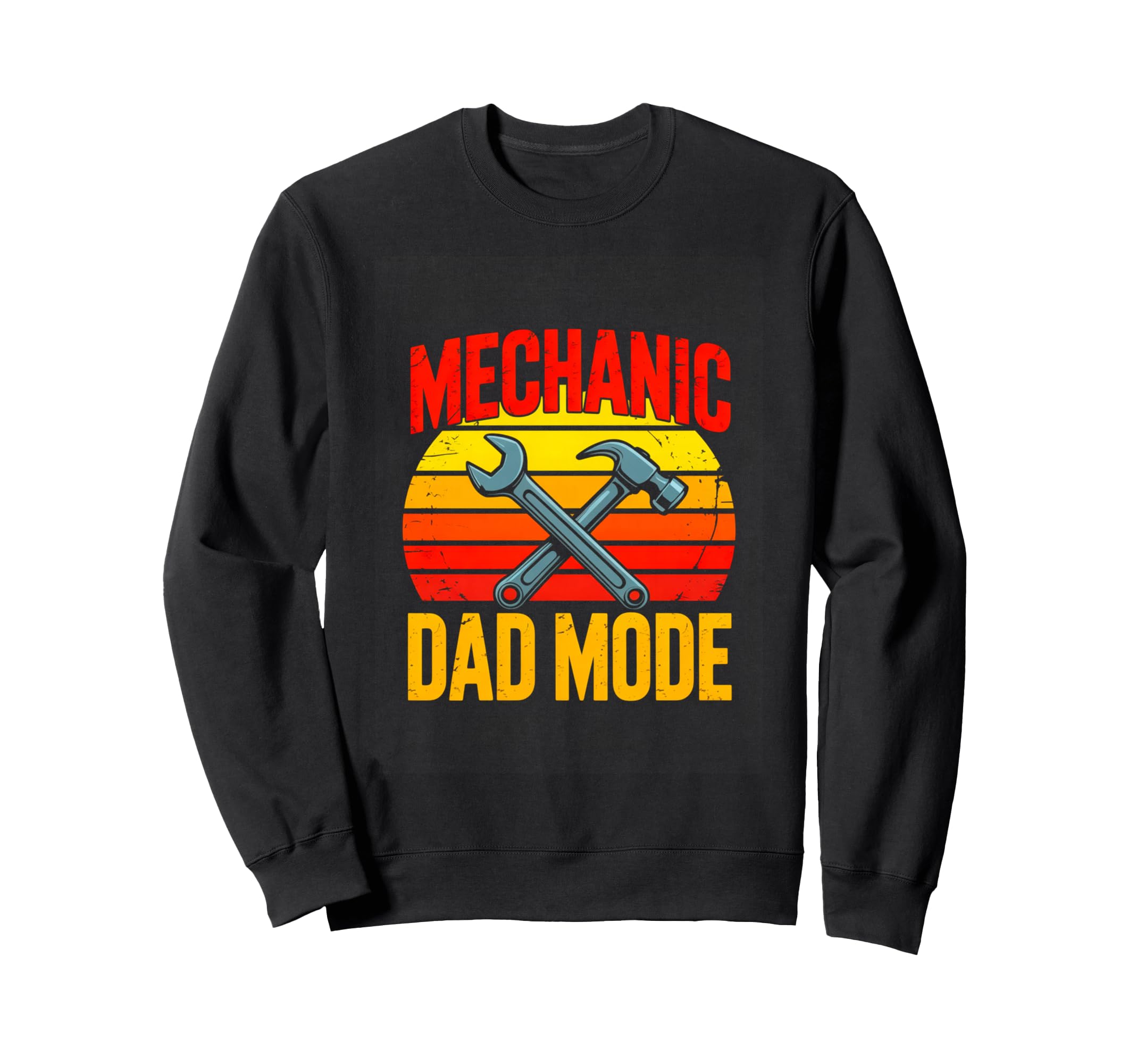 Mechanic Dad Mode Fathers Day Sweatshirt - Custom Art Print for Adults - T-Shirt, Sweatshirt, Hoodie
