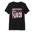 13 Year Old Soccer Birthday 13Th T-Shirt - Minimalist Print Men Women - T-Shirt, Sweatshirt, Hoodie