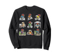 Funny Pug Cycling Bicycle Rider Dog Sweatshirt - Unique Graphic Men Women - T-Shirt, Sweatshirt, Hoodie