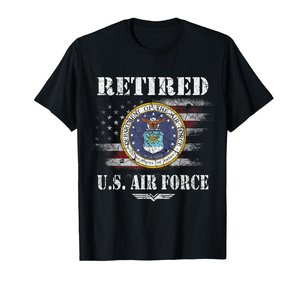 Retired Us Air Force Veteran Usaf T-Shirt - Fun Novelty Design Unisex - T-Shirt, Sweatshirt, Hoodie