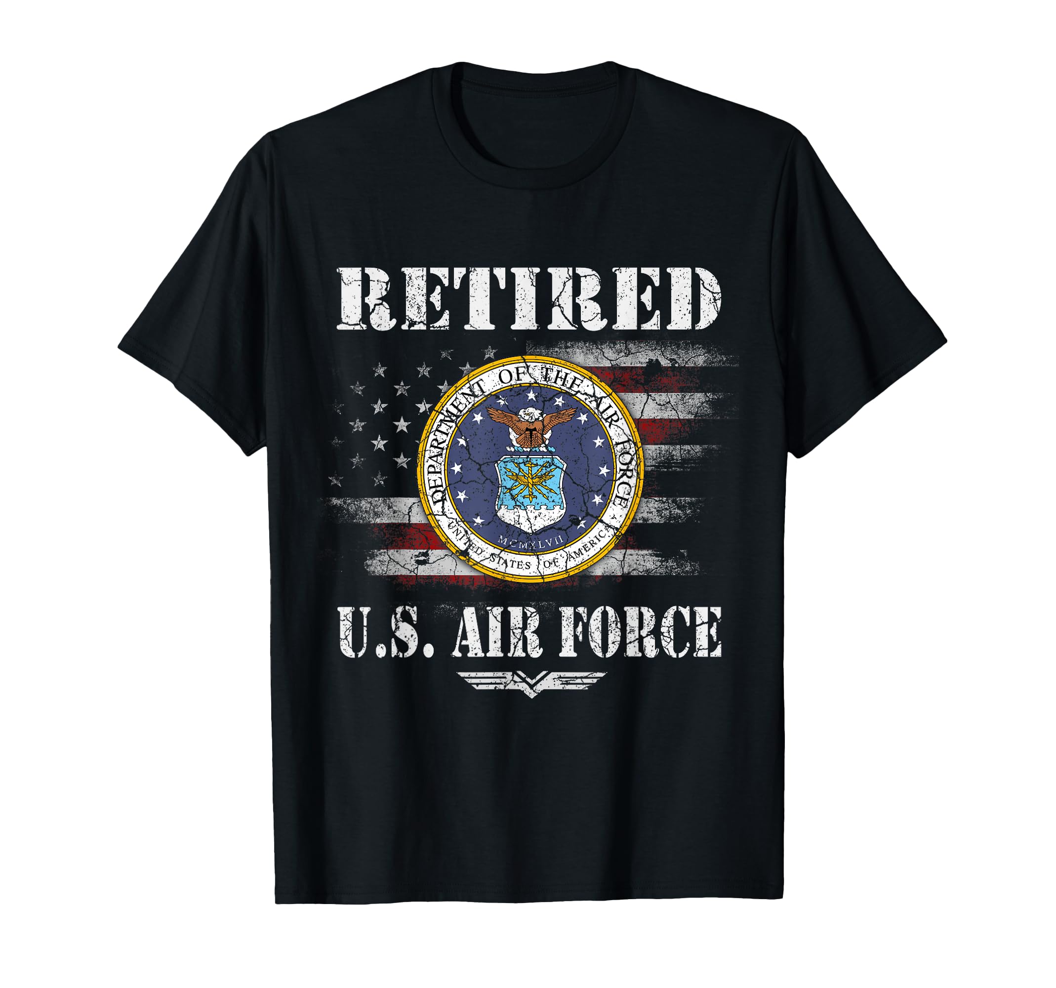 Retired Us Air Force Veteran Usaf T-Shirt - Fun Novelty Design Unisex - T-Shirt, Sweatshirt, Hoodie