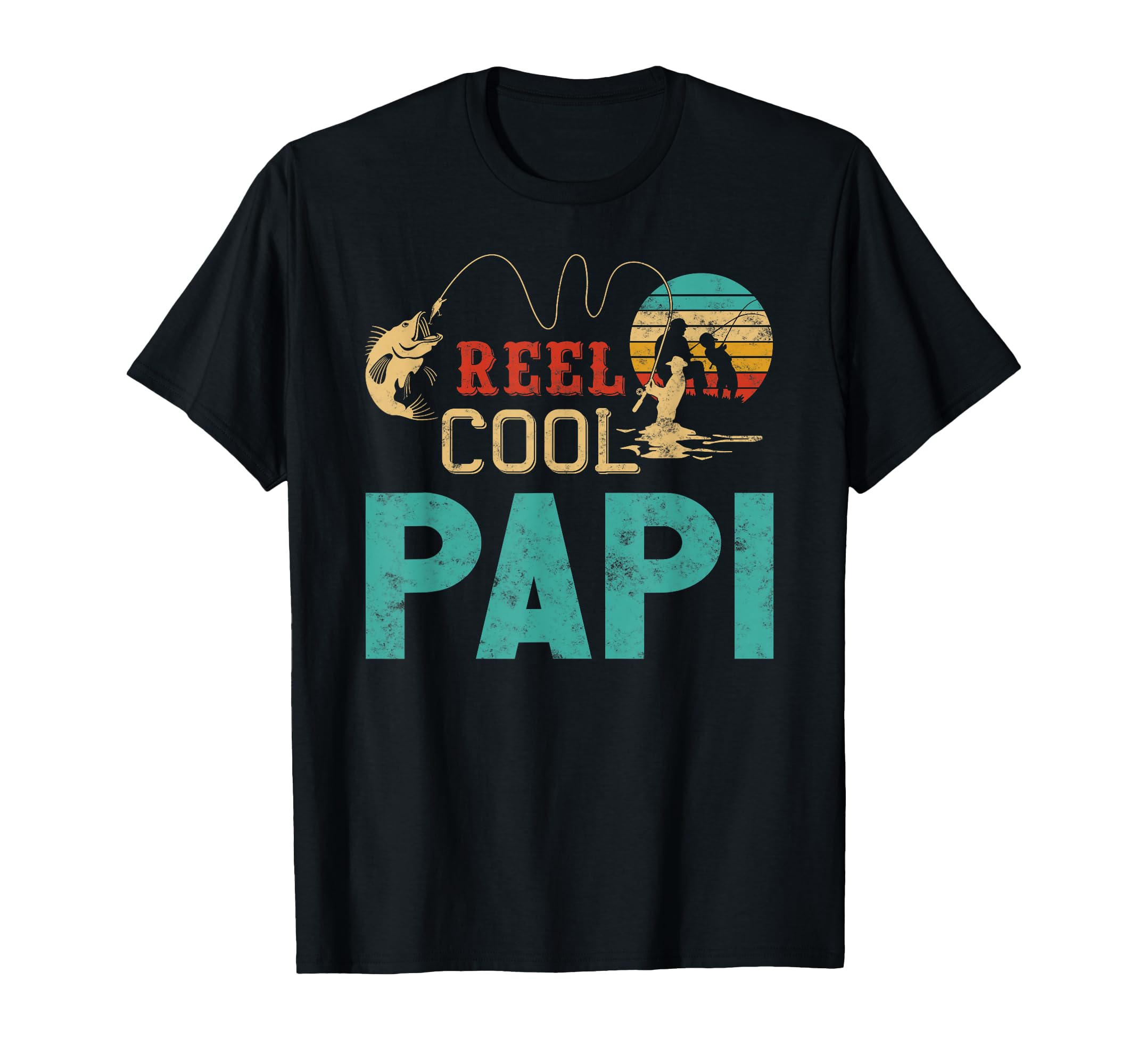 Reel Papi Fishing Fathers Day Gift T-Shirt - Novelty Apparel for Adults - T-Shirt, Sweatshirt, Hoodie