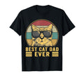 Cat Best Cat Dad Ever Funny Cat T-Shirt - Casual Everyday Wear Unisex - T-Shirt, Sweatshirt, Hoodie