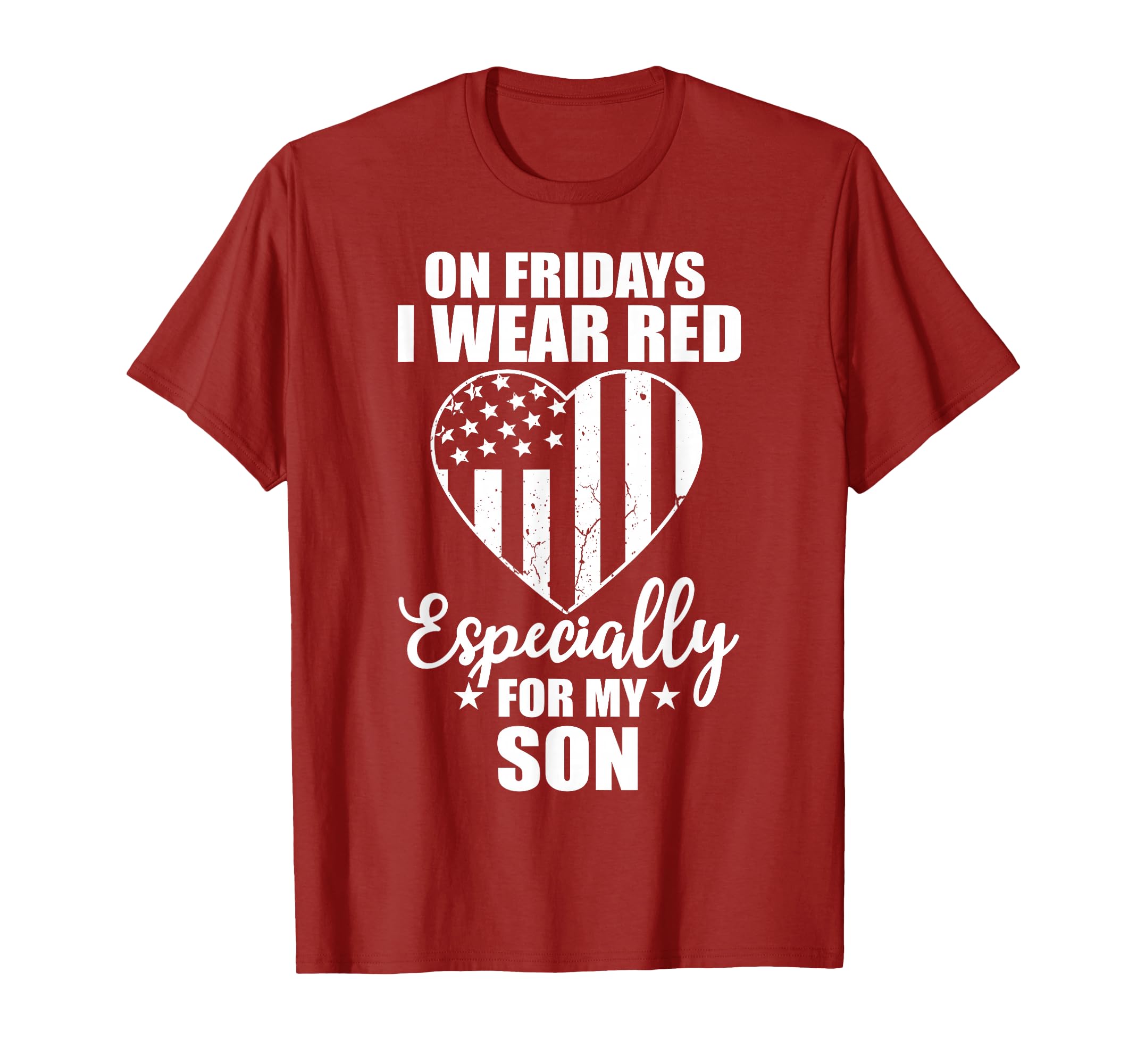 Red Friday My Son Military Troops T-Shirt - Minimalist Print Men Women - T-Shirt, Sweatshirt, Hoodie