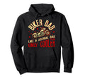 Biker Dad Motorcyle Funny Grandpas Hoodie - Novelty Apparel Men Women - T-Shirt, Sweatshirt, Hoodie