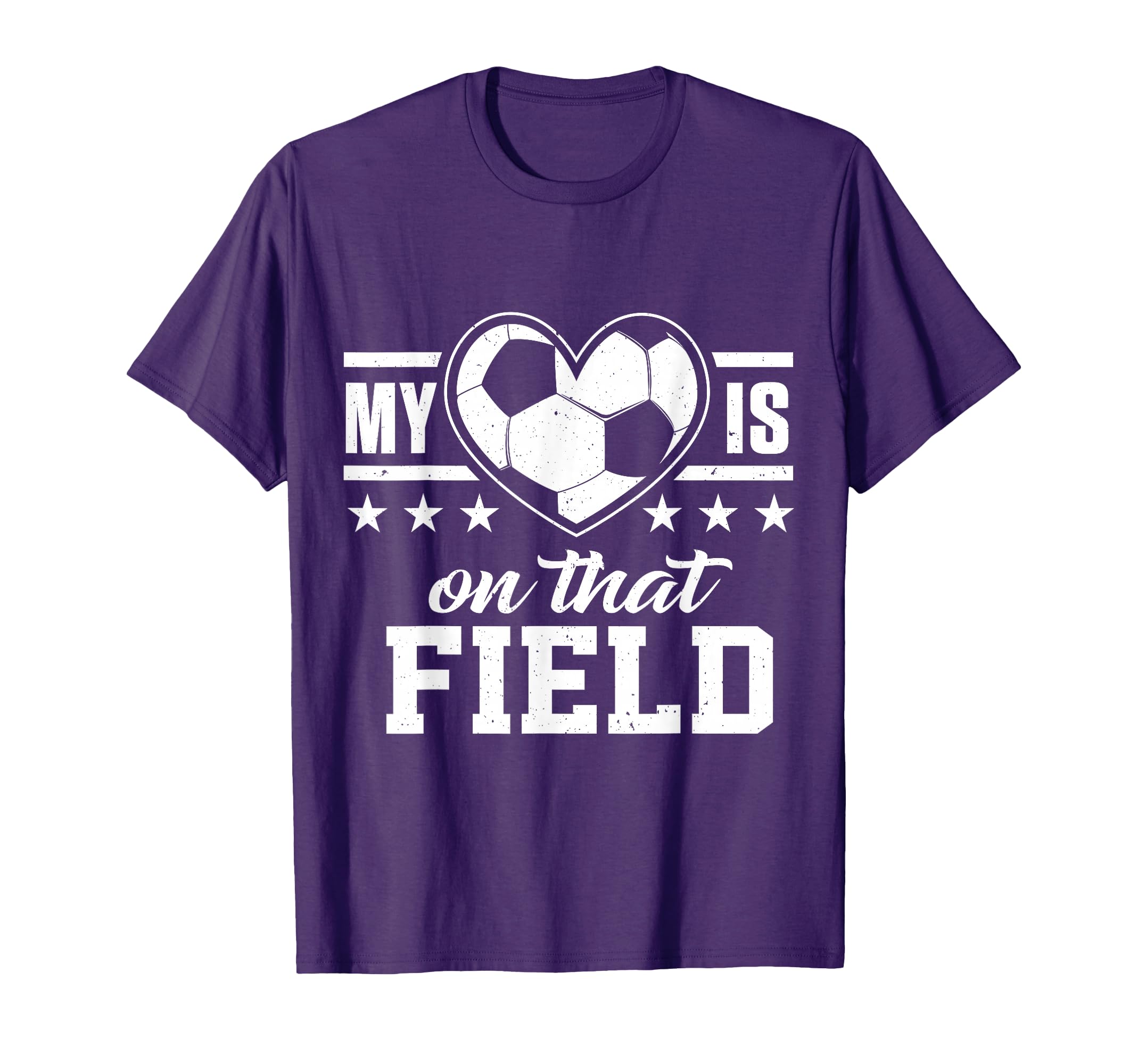 My Heart Is That Soccer Field Mom Dad T-Shirt - Minimalist Print for Adults - T-Shirt, Sweatshirt, Hoodie