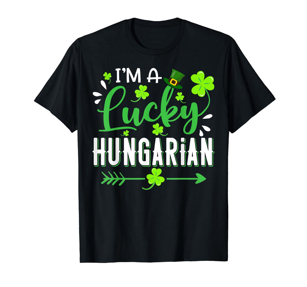 Im Lucky Hungarian Shamrock Hat St T-Shirt - Custom Art Print Men Women - T-Shirt, Sweatshirt, Hoodie