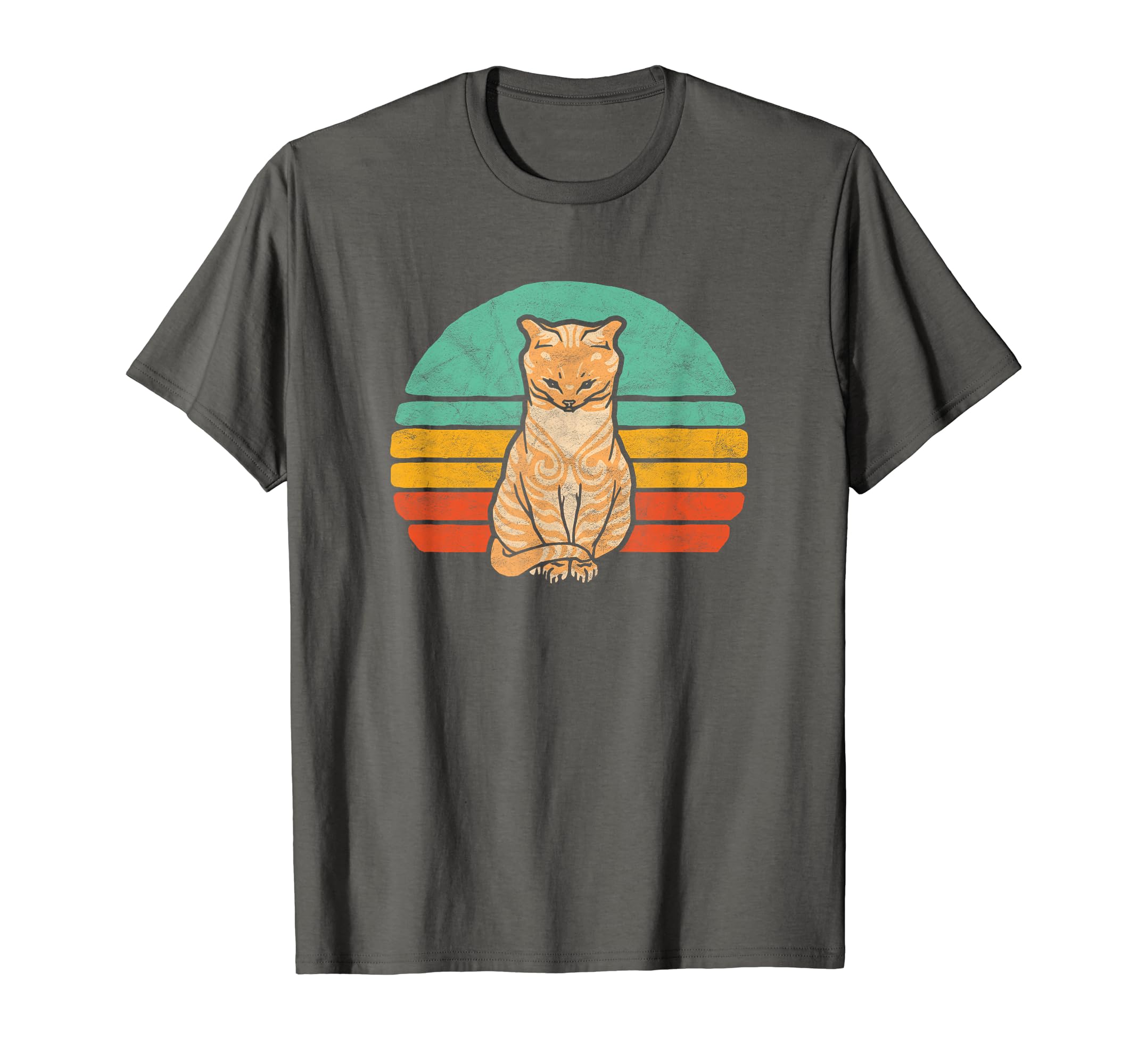 80S Tabby Cat Sun Pet Lover T-Shirt - Novelty Apparel for Adults - T-Shirt, Sweatshirt, Hoodie