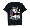 Dad Poppy Veteran Nothing Scares Me Themed T-Shirt - Trendy Graphic Unisex - T-Shirt, Sweatshirt, Hoodie