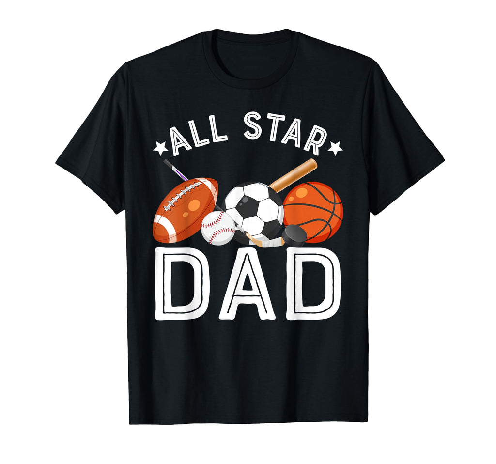 All Star Dad Birthday Basketball T-Shirt - Aesthetic Graphic for Adults - T-Shirt, Sweatshirt, Hoodie
