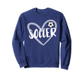 Soccer Heart Sweatshirt - Custom Art Print Unisex - T-Shirt, Sweatshirt, Hoodie