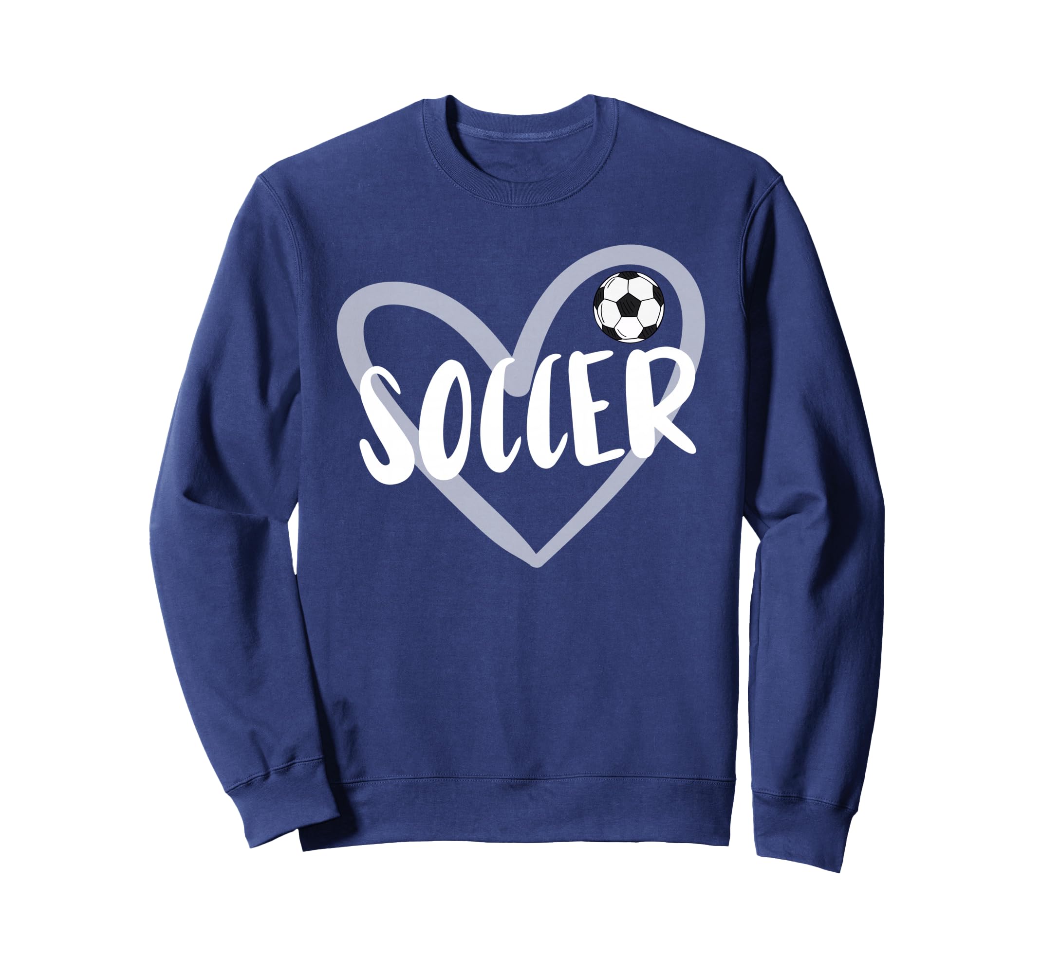 Soccer Heart Sweatshirt - Custom Art Print Unisex - T-Shirt, Sweatshirt, Hoodie