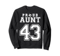 Number 43 Custom Proud Soccer Futbol Sweatshirt - Graphic Print for Adults - T-Shirt, Sweatshirt, Hoodie