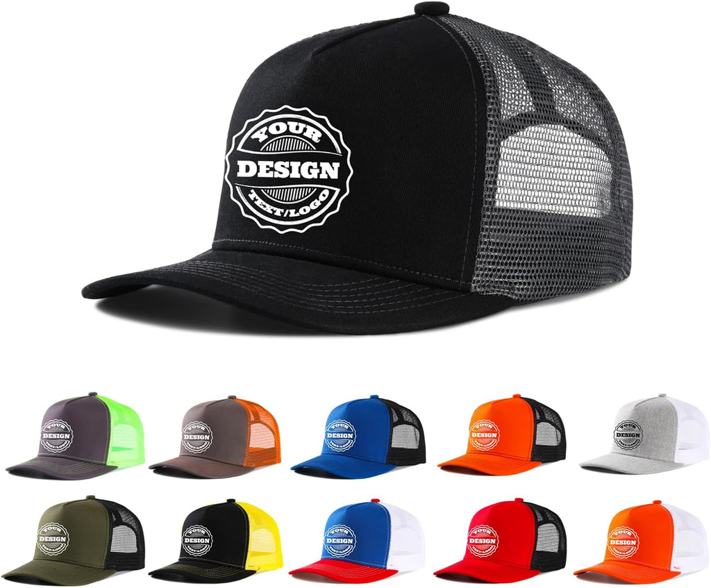 Custom Hat Bulk Hats Design Your Own Unisex Trucker - Adult & Kids T-Shirts, Sweatshirts & Hoodies apparel design preview 1