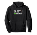 Daddy Twins Funny Dad Low Battery Tired Hoodie - Novelty Apparel Men Women - T-Shirt, Sweatshirt, Hoodie