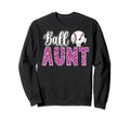 Ball Aunt Leopard Soccer Baseball Sweatshirt - Custom Art Print for Adults - T-Shirt, Sweatshirt, Hoodie