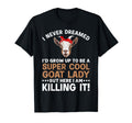 Goat Lady Art Animal Farmer Goat Lover T-Shirt - Trendy Graphic Unisex - T-Shirt, Sweatshirt, Hoodie