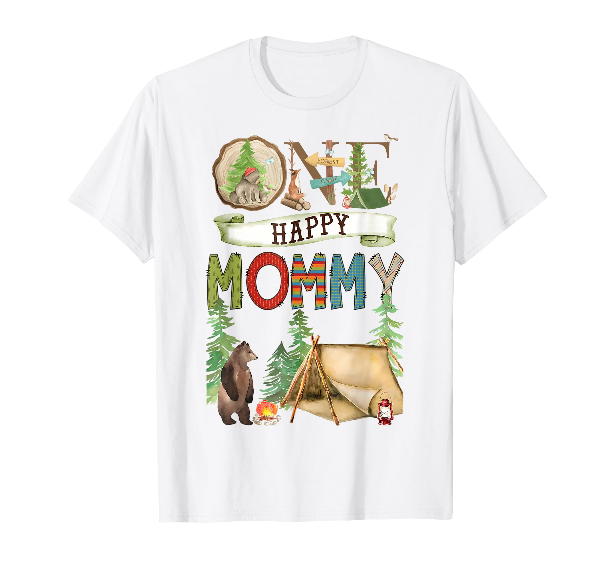 One Happy Mommy Camper First T-Shirt - Custom Art Print for Adults - T-Shirt, Sweatshirt, Hoodie
