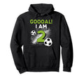 2Nd Birthday Soccer Theme 2Year Hoodie - Casual Everyday Wear for Adults - T-Shirt, Sweatshirt, Hoodie