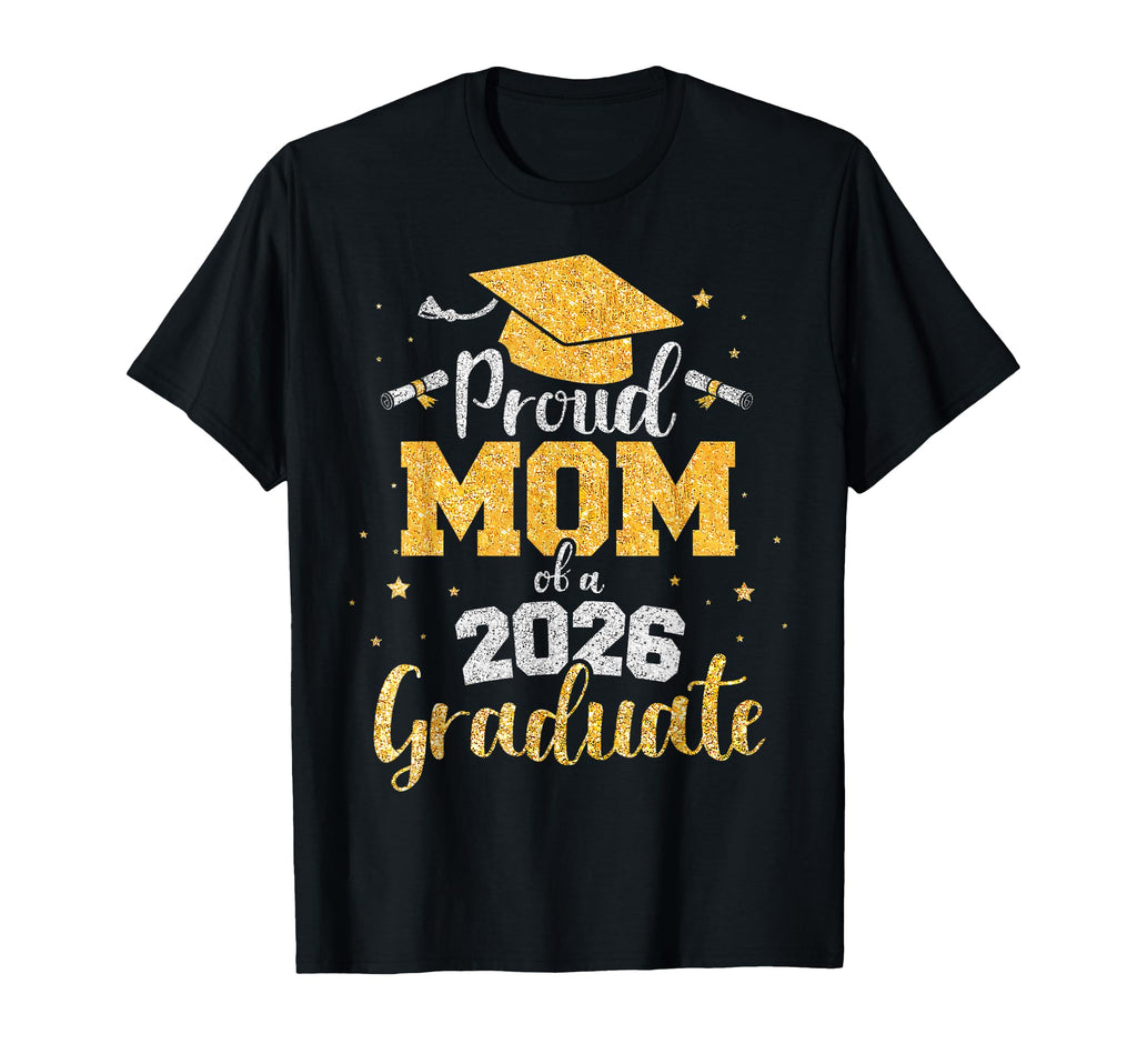 Proud Mom 2026 Graduate Senior Class T-Shirt - Custom Art Print Unisex - T-Shirt, Sweatshirt, Hoodie
