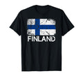 Finnish Flag Made Finland Gift T-Shirt - Trendy Graphic for Adults - T-Shirt, Sweatshirt, Hoodie
