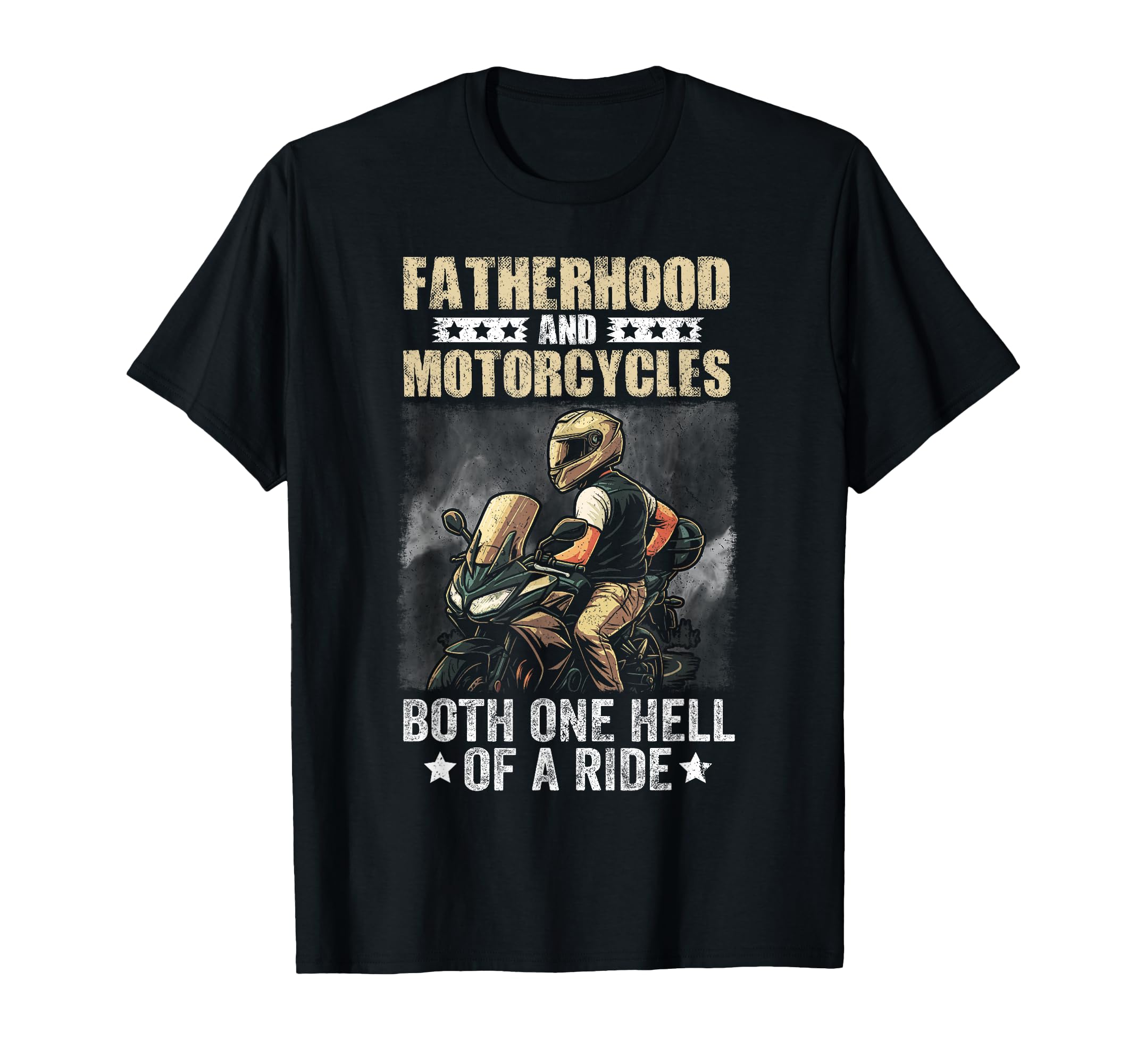 Fatherhood And Motorcycles Both Hell T-Shirt - Minimalist Print Unisex - T-Shirt, Sweatshirt, Hoodie