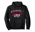 Grandpa Bear Pajama Grey Red Hoodie - Casual Everyday Wear for Adults - T-Shirt, Sweatshirt, Hoodie