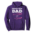 Proud New Dad Its And Twin Daddy Hoodie - Fun Novelty Design for Adults - T-Shirt, Sweatshirt, Hoodie