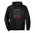 Built Like Mechanic Jokes Like Dad Hoodie - Minimalist Print for Adults - T-Shirt, Sweatshirt, Hoodie