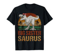 Big Sistersaurus Dinosaur Big Sister T-Shirt - Aesthetic Graphic Men Women - T-Shirt, Sweatshirt, Hoodie