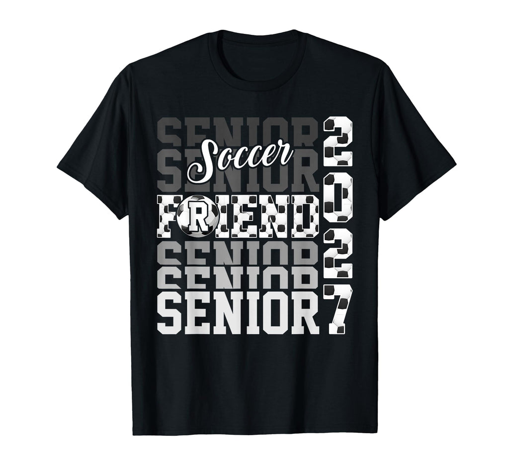 Senior 2027 Soccer Friend Proud T-Shirt - Custom Art Print for Adults - T-Shirt, Sweatshirt, Hoodie